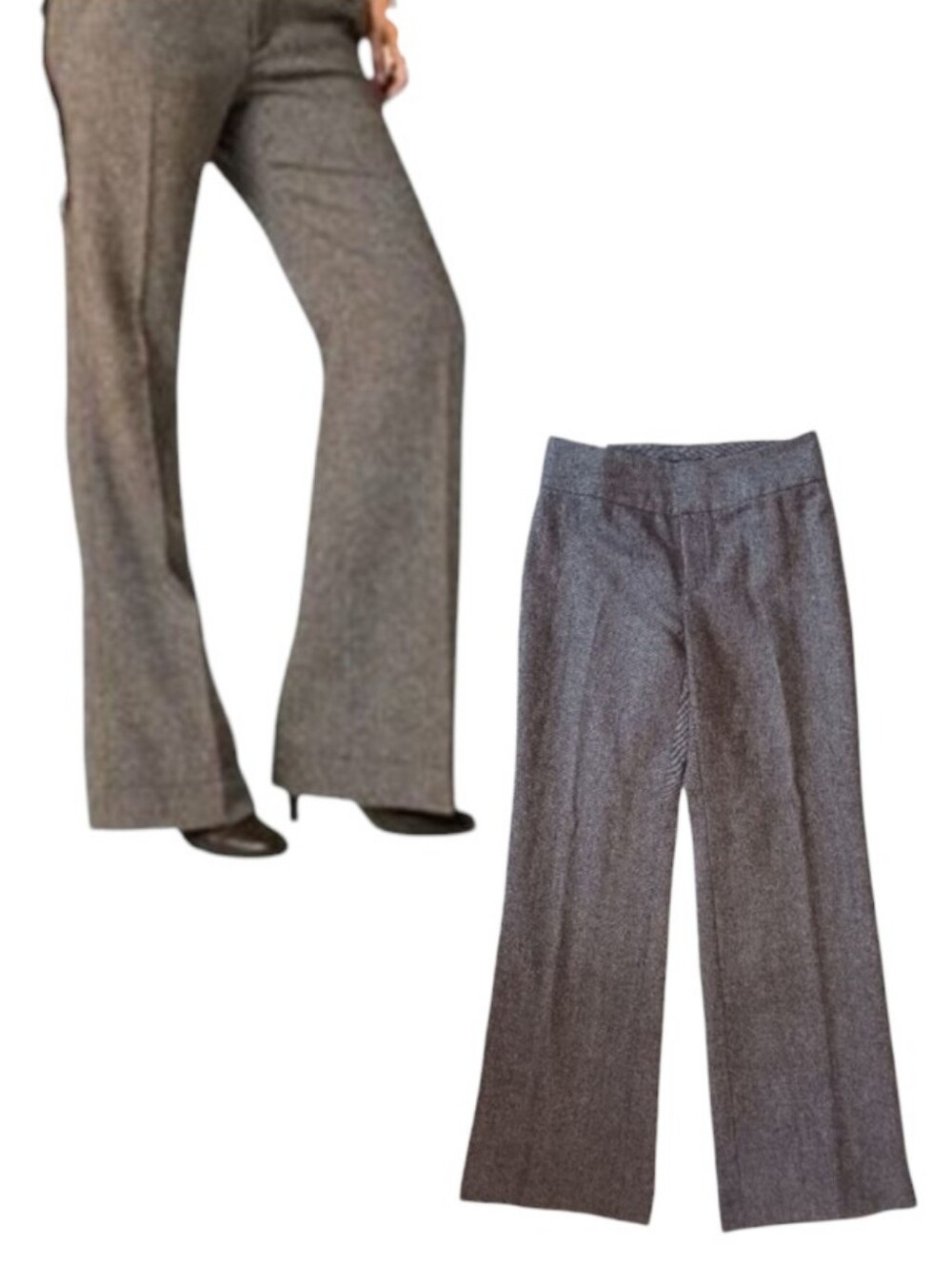 Banana Republic Y2K Harrison Wool Wide Leg Trouser